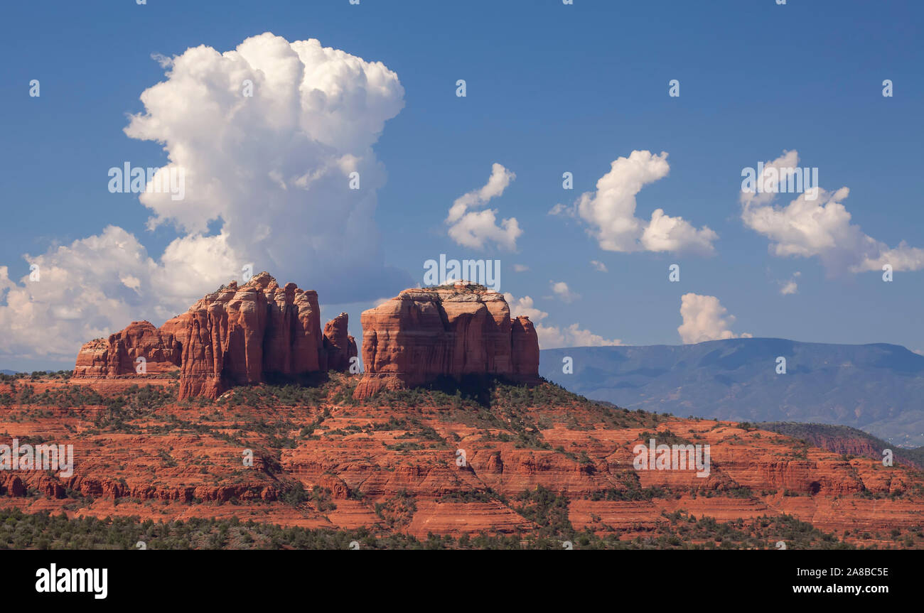 Il paesaggio del deserto, Sedona, in Arizona, Stati Uniti d'America Foto Stock