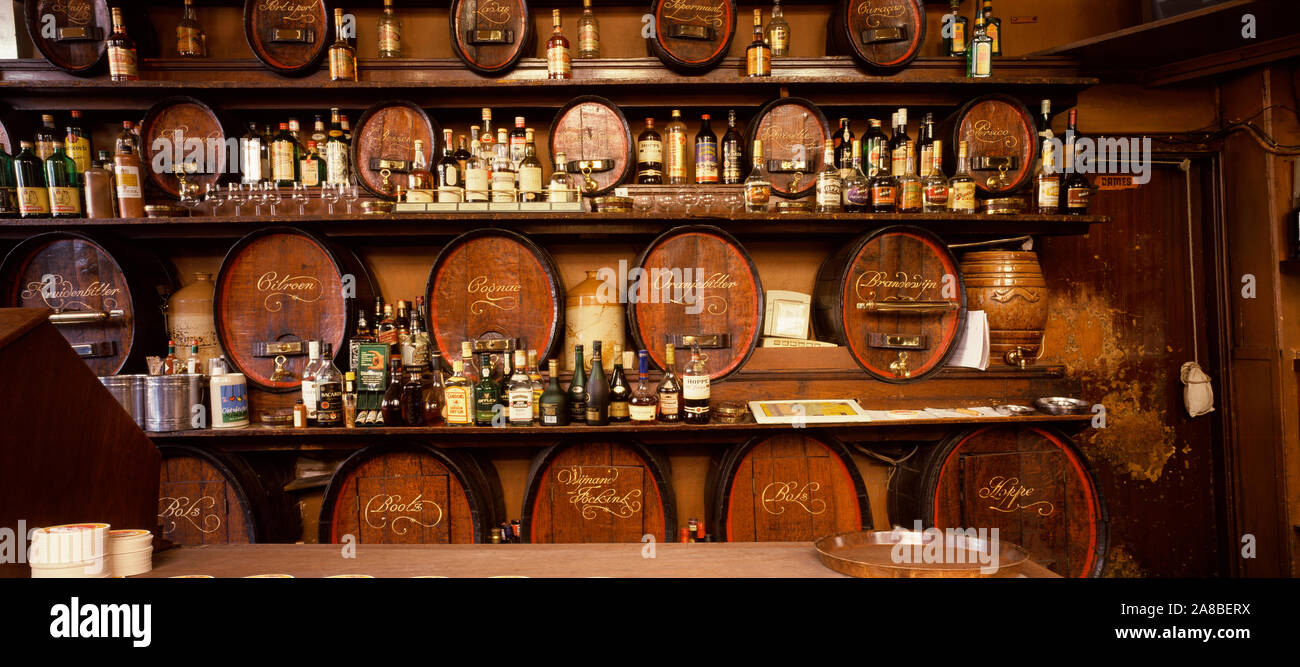 Parete di Taverna, Amsterdam, Paesi Bassi Foto Stock