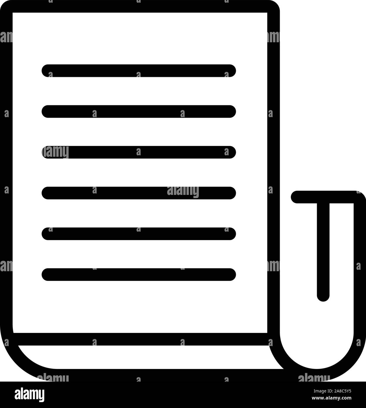 Editor icona della carta, stile contorno Illustrazione Vettoriale