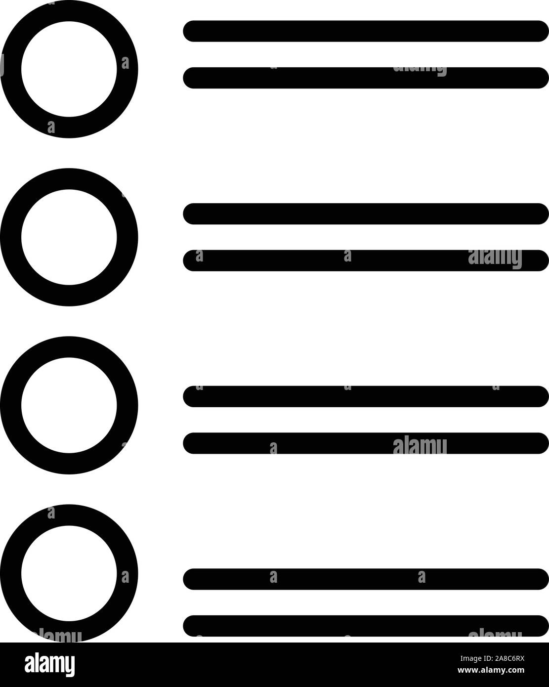 Punti di editor di icona di stile di contorno Illustrazione Vettoriale