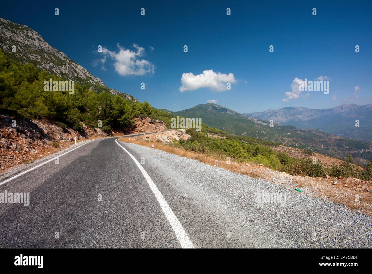 Strada di Montagna, Taurus (Toros) montagne, Turchia Foto Stock