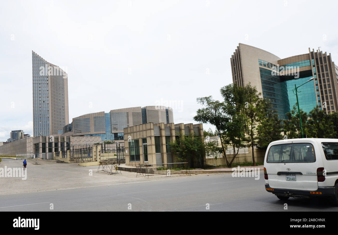 La sede dell Unione africana ad Addis Abeba, Etiopia. Foto Stock