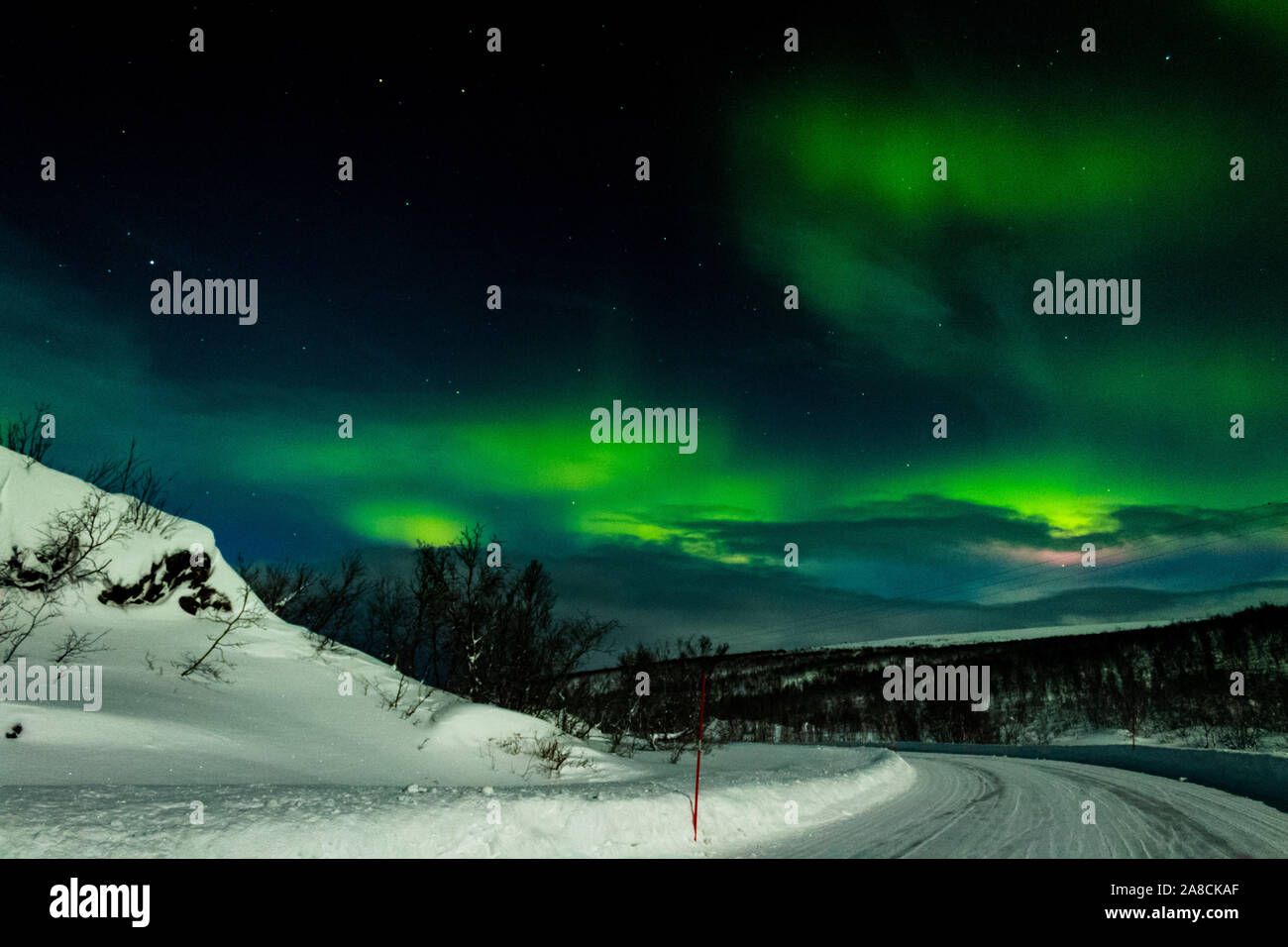 Aurora boreale Foto Stock