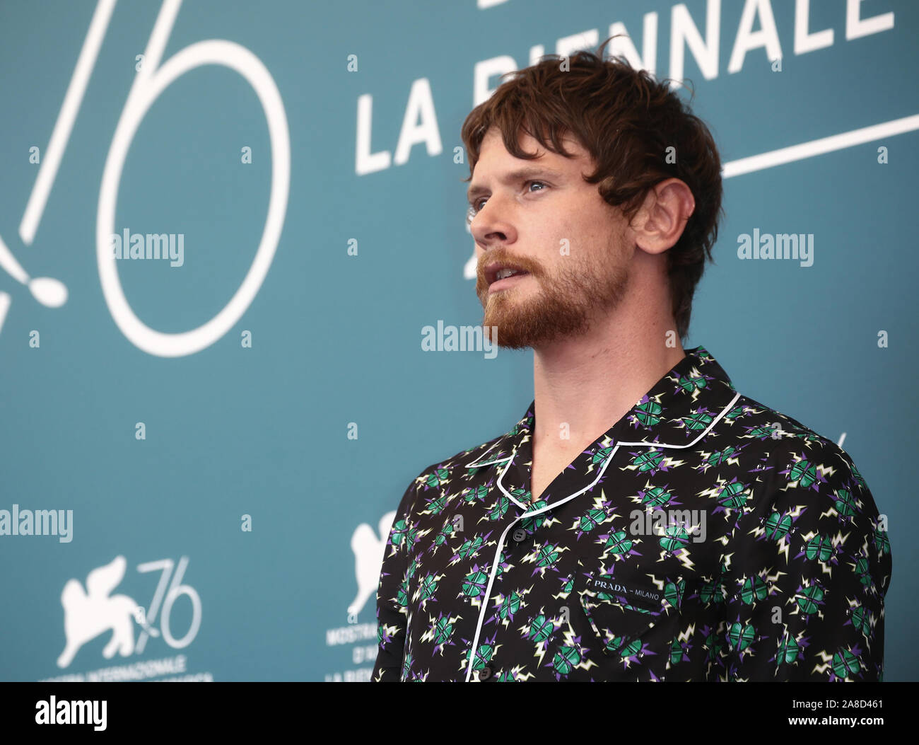 Venezia, Italia - 30 agosto 2019: Jack O'Connell assiste 'Seberg' photocall durante il 76° Festival del Cinema di Venezia il 30 agosto 2019 Foto Stock