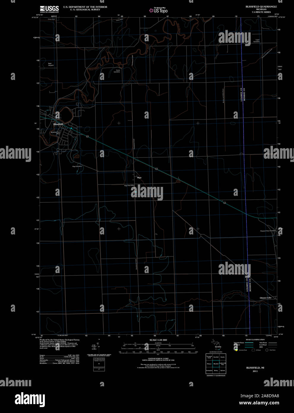 Mappa di blissfield immagini e fotografie stock ad alta risoluzione - Alamy
