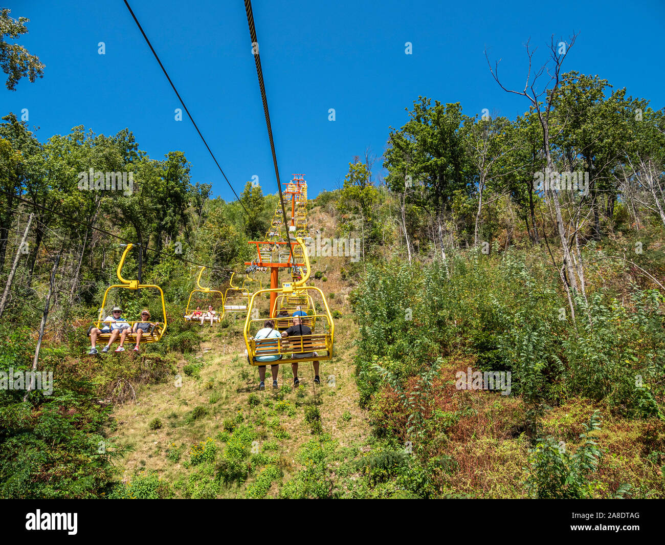 Gatlinburg Slylift in Great Smoky Mountains resort città di Gatlinburg Tennessee negli Stati Uniti Foto Stock