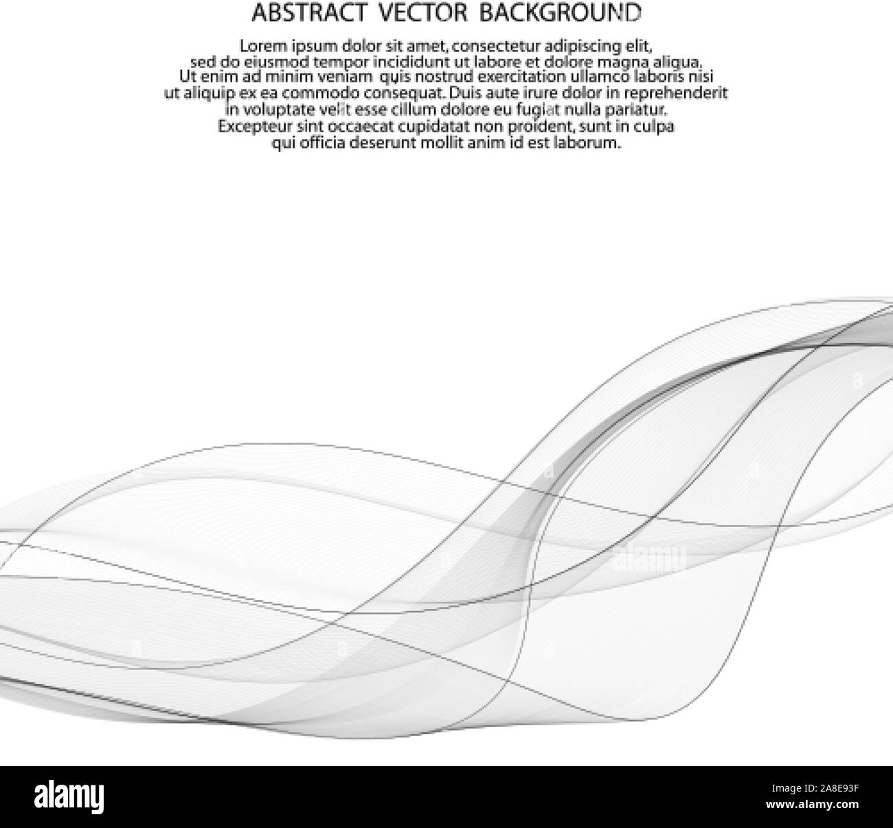 Vettore di astratto, sfondo trasparente linee ondulata per brochure, sito web, flyer design. Gay onda fumo. eps 10 Illustrazione Vettoriale