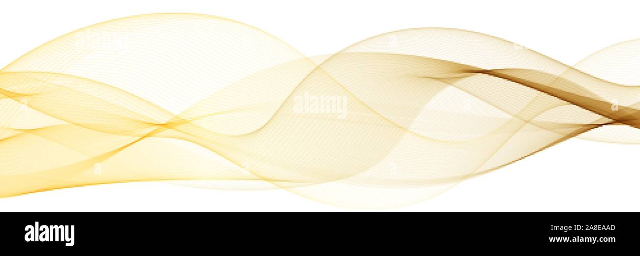 Abstract onda vettoriale. layout per pubblicità. Modello di presentazione. registrazione dei banner. colore dorato. eps 10 Illustrazione Vettoriale