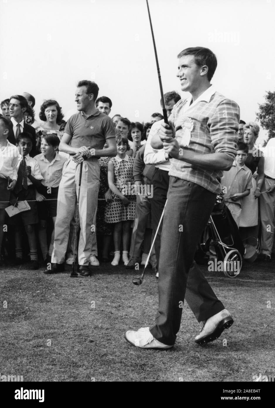 Il castello di Roy e Bruce Forsyth, Ealing Campo da Golf, Londra, 1963. Foto Stock