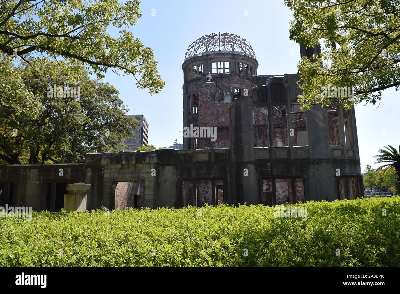 La Cupola della Bomba Atomica edificio in Hiroshima, Giappone Foto Stock