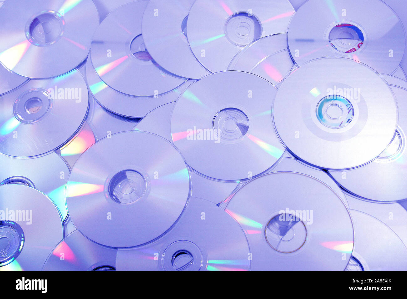Datenverlust, DVD und CD, Speichermedium, Foto Stock