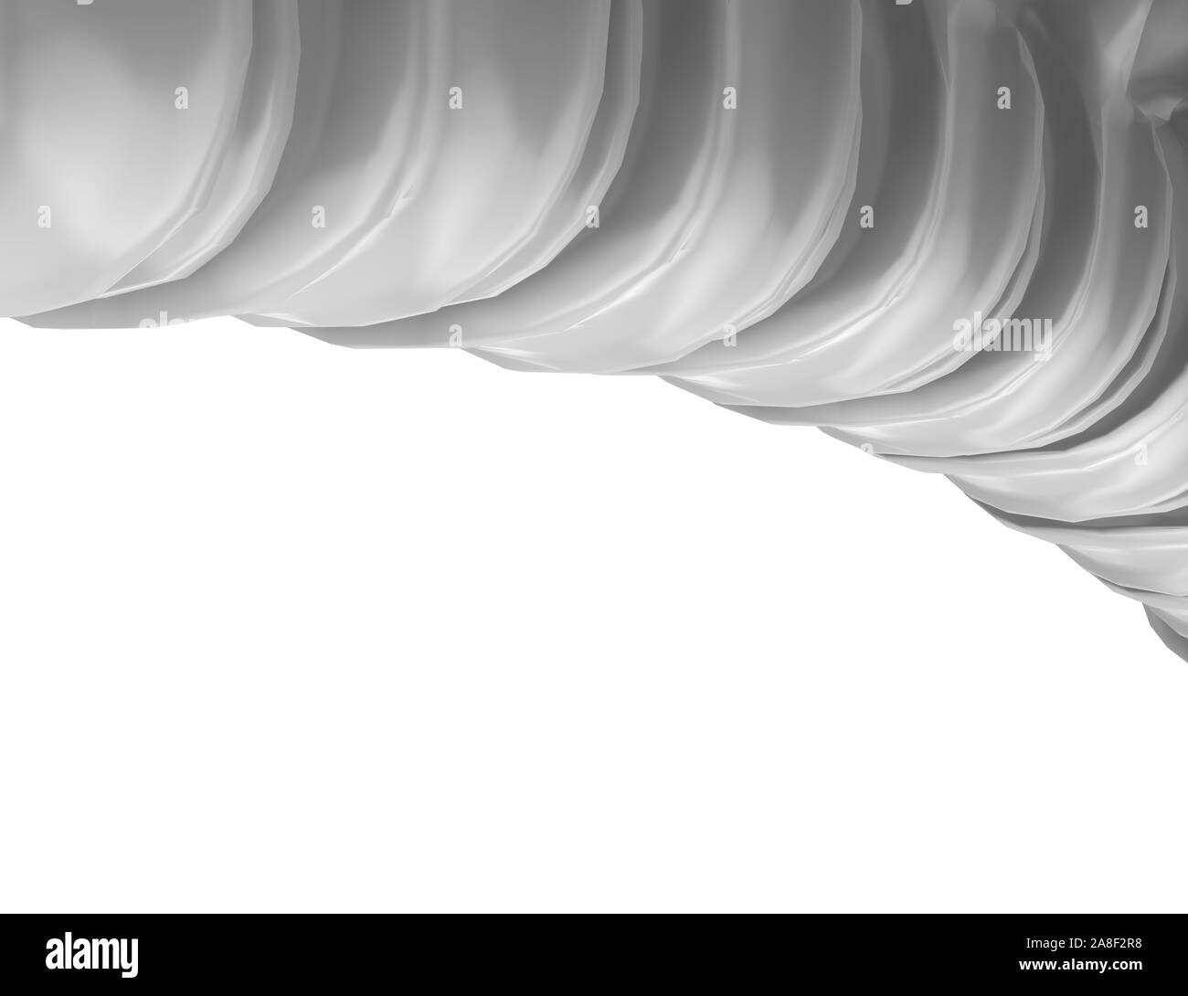 Scheletro di colonna vertebrale umana Close-up 3D Rendering Foto Stock