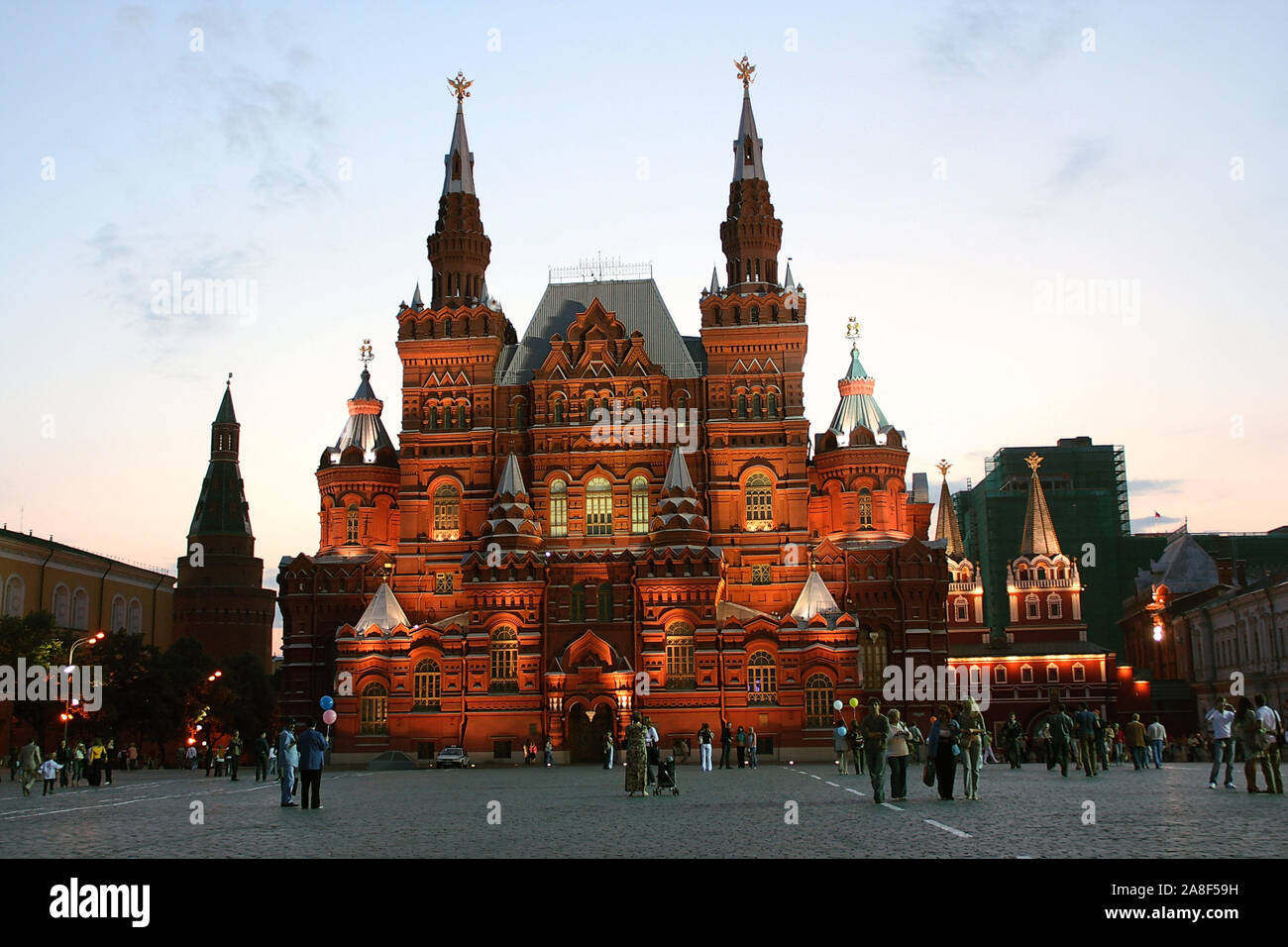 Russland, Moskau, Roter Platz, Historisches Museum, Russische Förderation, Architektur, Bauwerk, Foto Stock