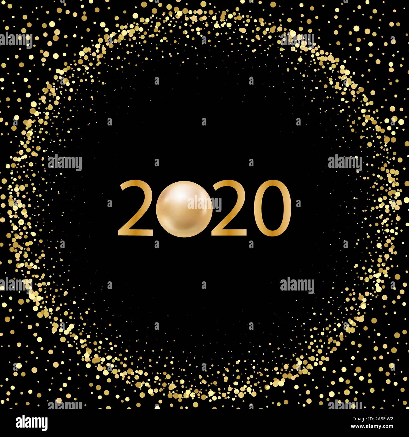 Oro luccica. Gold Circle. Bellissimo design telaio dell'elemento Illustrazione Vettoriale