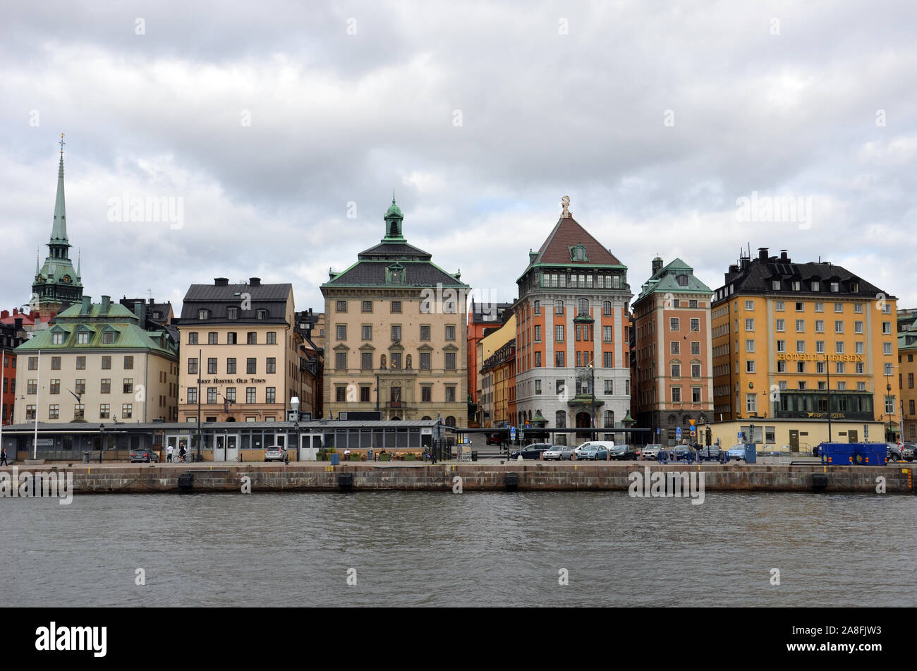 Skeppsbron, Gamla Stan, Stoccolma Foto Stock