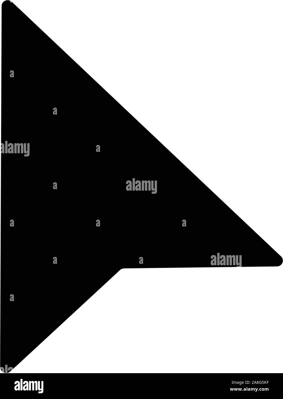 Mac'icona del puntatore del mouse su sfondo bianco in stile appartamento. mac'icona del puntatore del mouse per il vostro web site design, logo, app, UI. cursore del mouse selezionare. Illustrazione Vettoriale