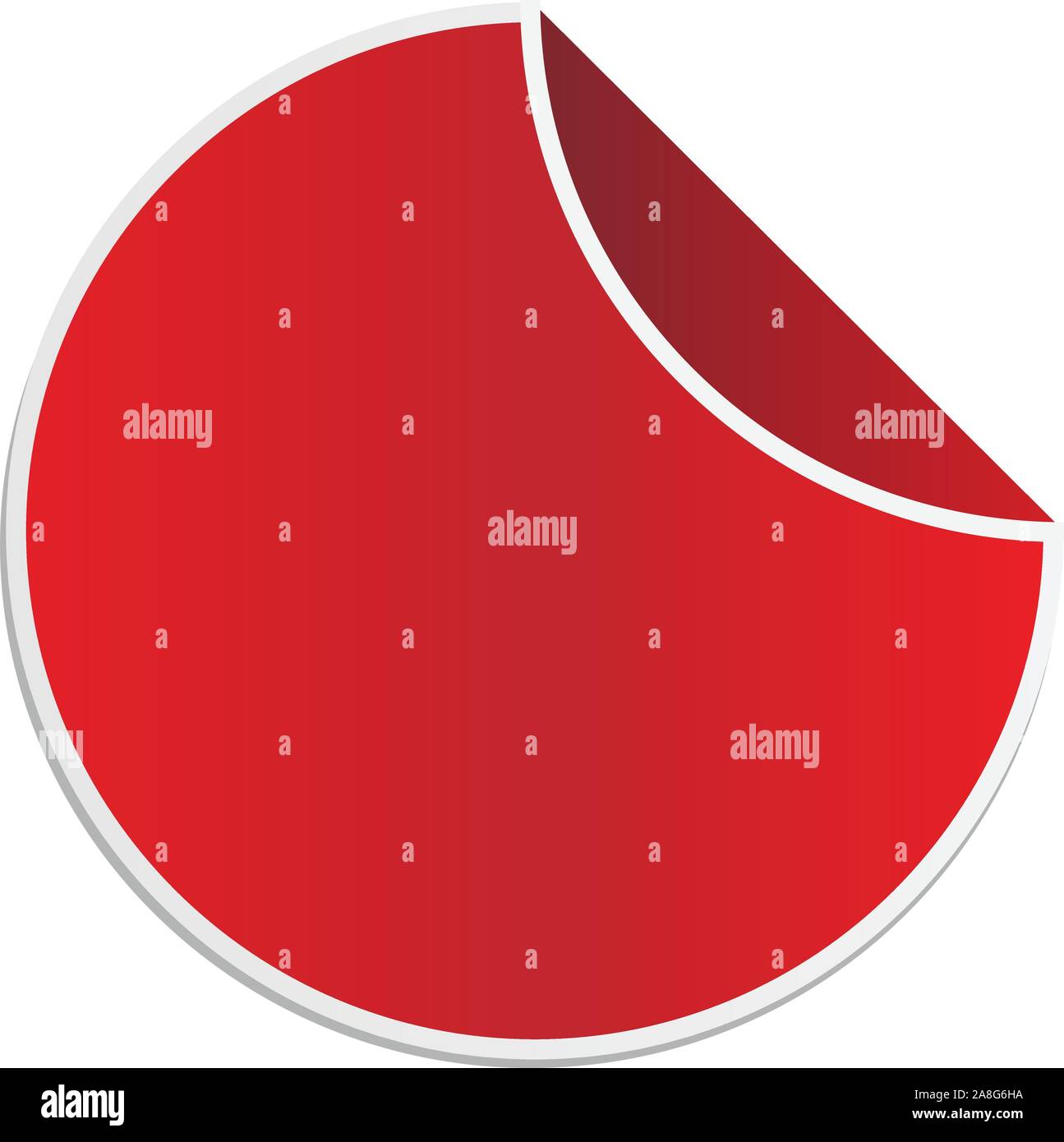 Promozione vuoto etichetta su sfondo bianco. adesivo rosso. vettore rosso adesivo. Illustrazione Vettoriale