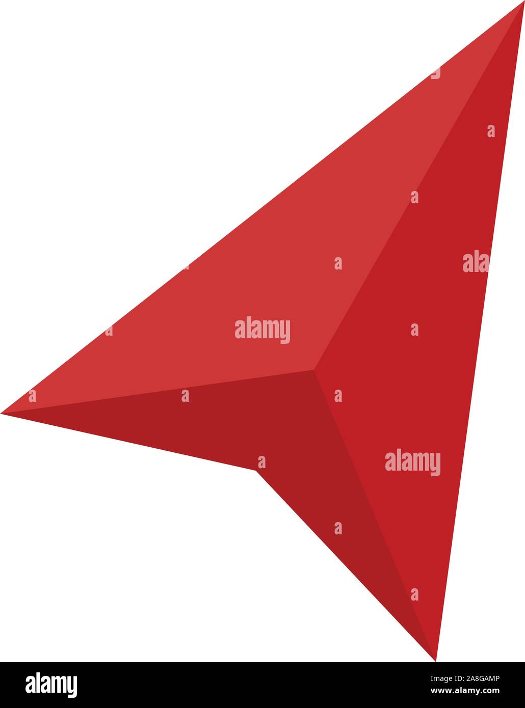 Icona navigatore su sfondo bianco in stile appartamento. icona navigatore per il vostro web site design, logo, app, UI. bussola simbolo freccia. cursore segno. Illustrazione Vettoriale