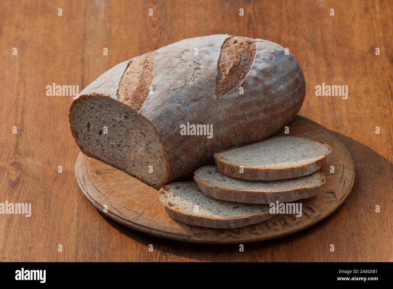 New York Deli pane di segale focaccia Foto Stock
