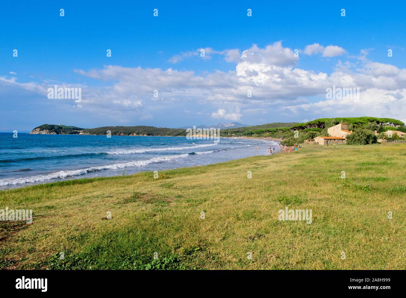 Golfo di Baratti, provincia di Livorno, Toscana, Italia Foto Stock