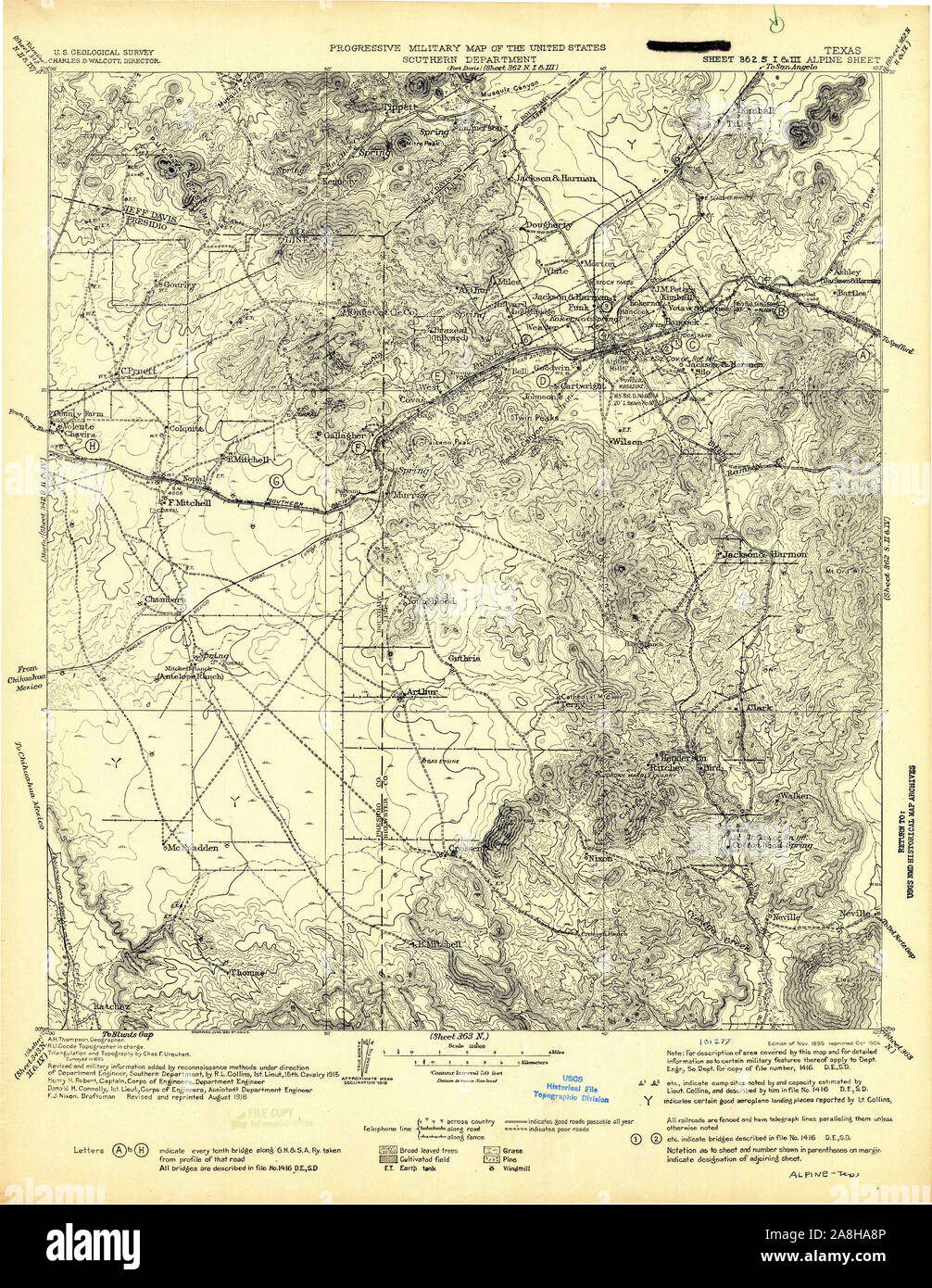 Mappa alpina del texas immagini e fotografie stock ad alta risoluzione
