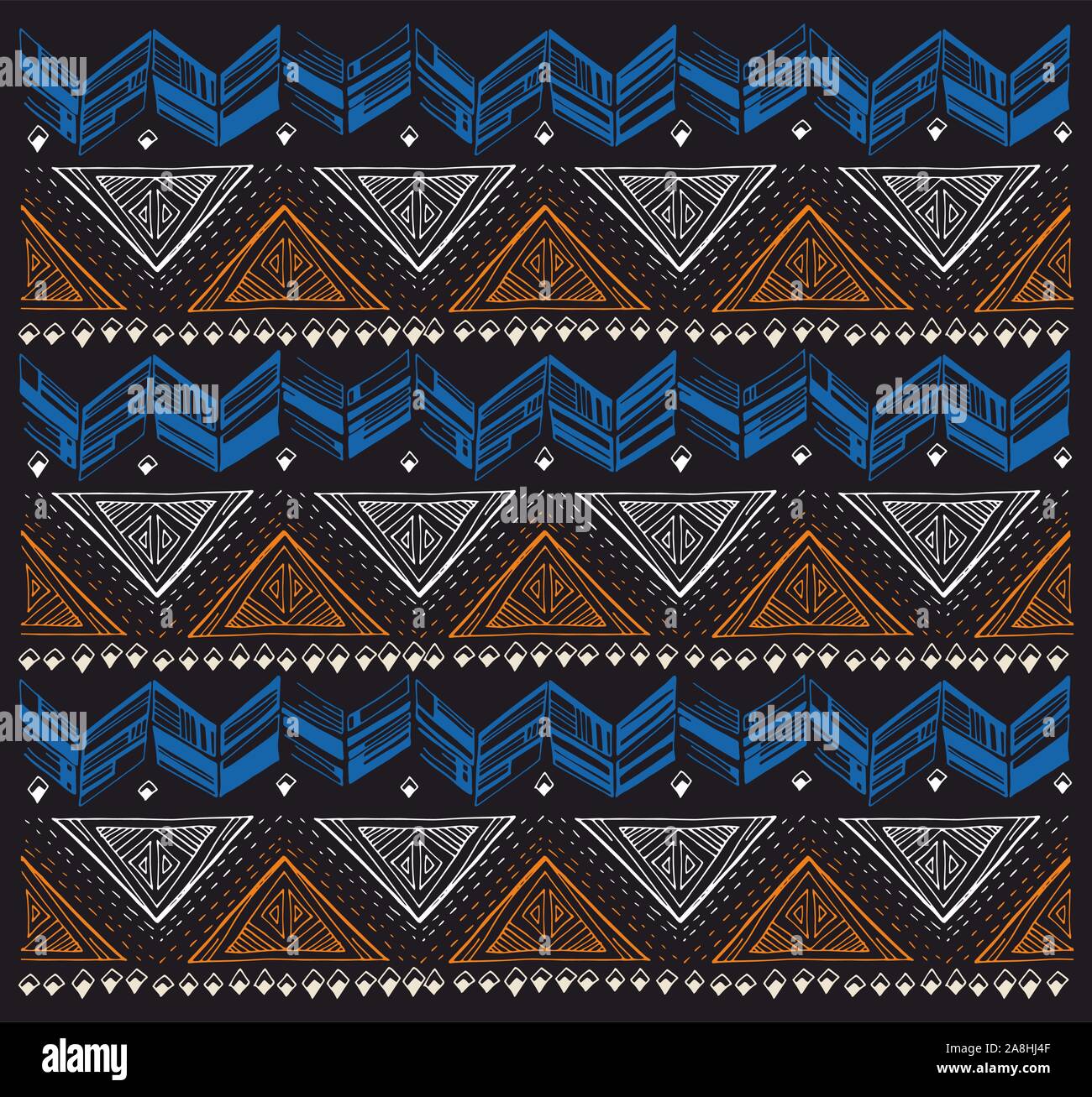 Ornamentali geometrici pattern,tribali etnici stampa per tessuto. Tessitura tradizionale. - Vettore Illustrazione Vettoriale