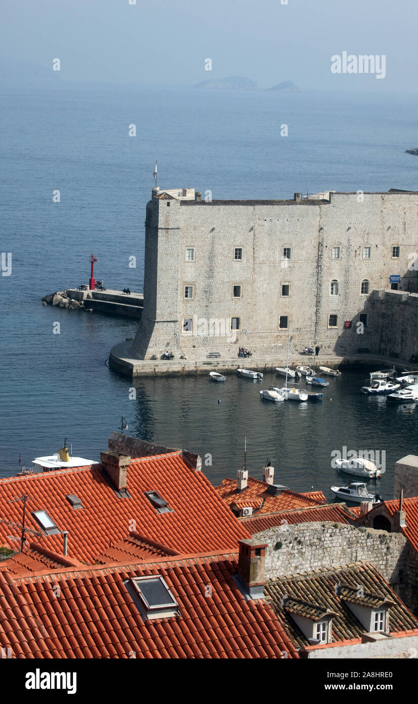 Fort St John (Sv Ivan), Dubrovnik Foto Stock