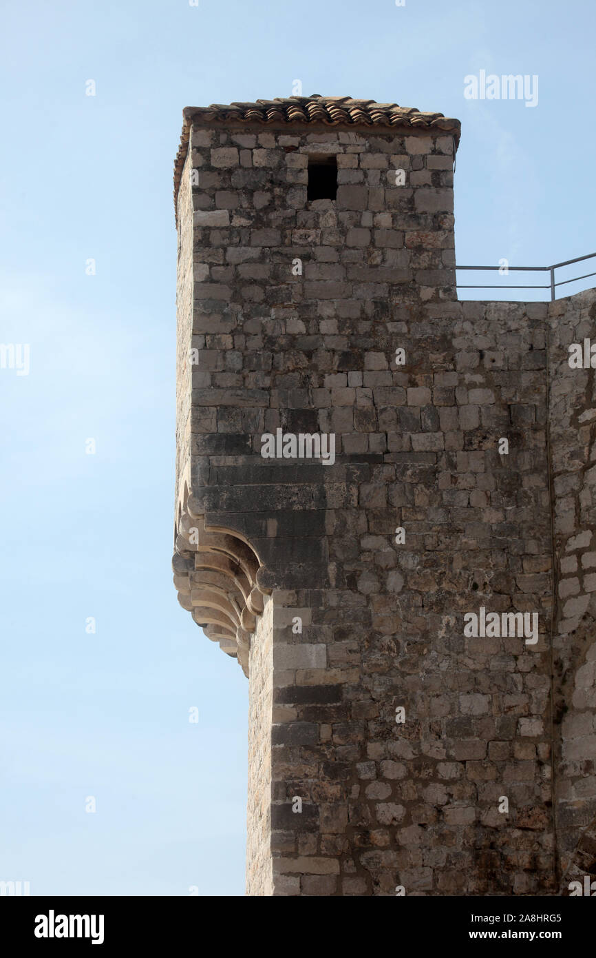 La pietra forte di Dubrovnik Foto Stock