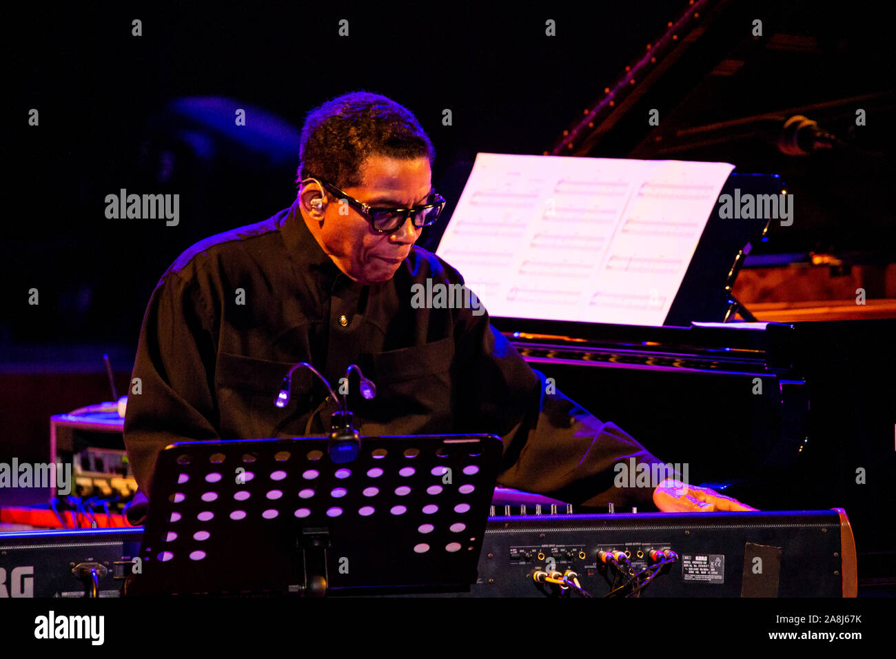 Milano Italia 1 novembre 2019 Herbie Hancock live al Conservatorio Giuseppe Verdi © Roberto Finizio / Alamy Foto Stock