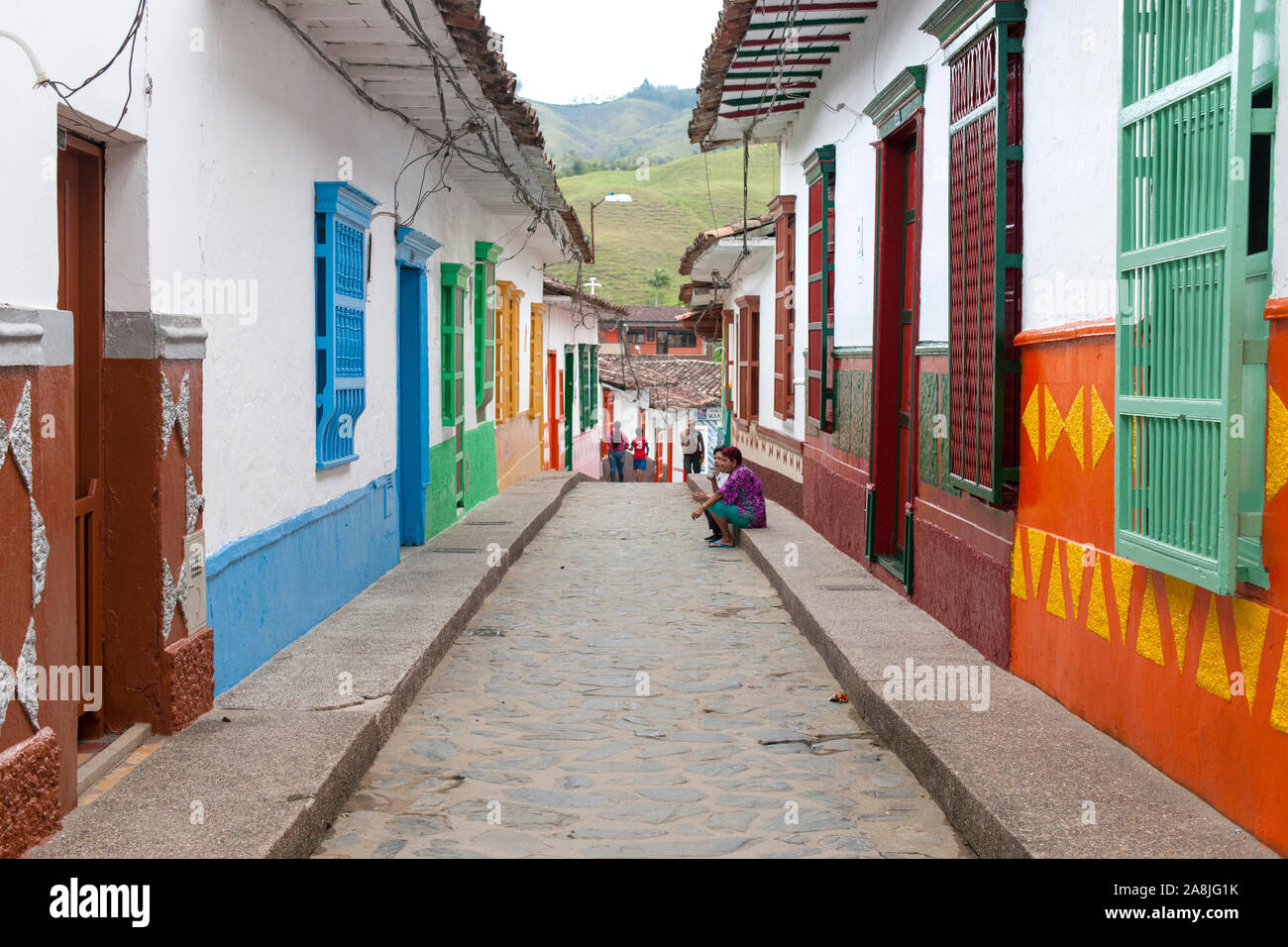 Il villaggio di Concepción, Antioquia, Colombia. Foto Stock