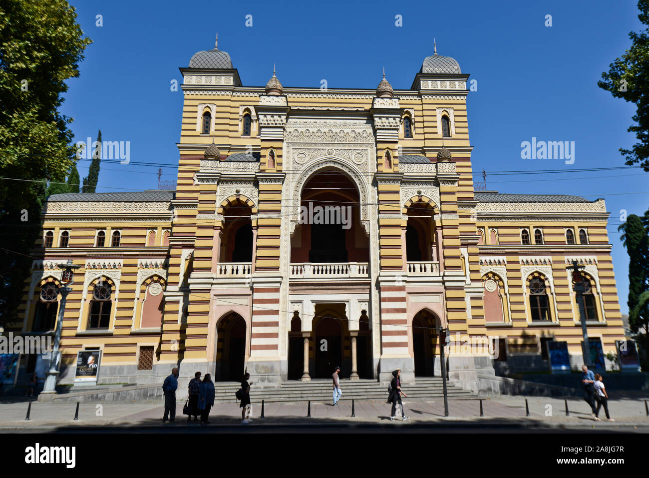 Teatro Statale dell'Opera e del Balletto di Tbilisi, Repubblica di Georgia Foto Stock