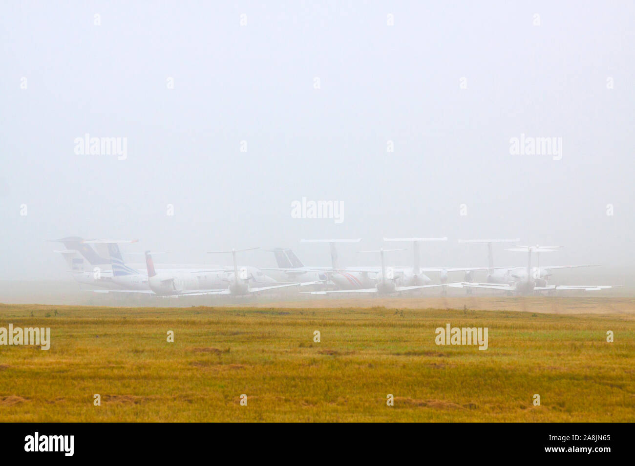 Cimitero dell'aereo Foto Stock