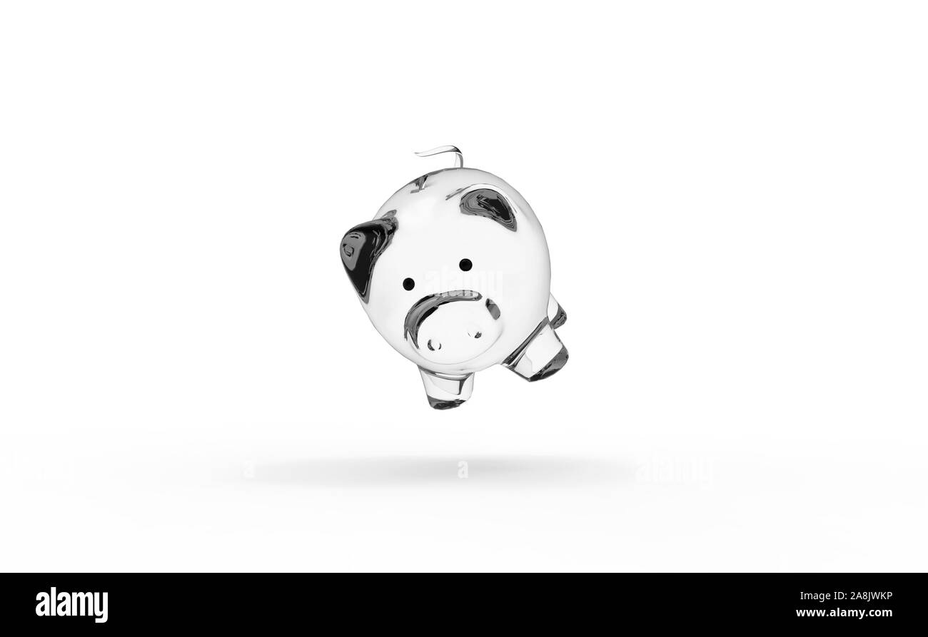 Vetro Salvadanaio Foto Stock