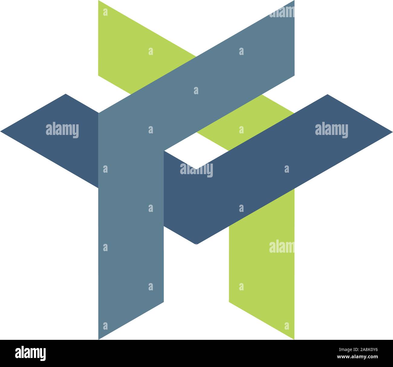 Logo astratto o simbolo di lettere XM. identità del marchio. Stock illustrazione vettoriale isolati su sfondo bianco. Illustrazione Vettoriale