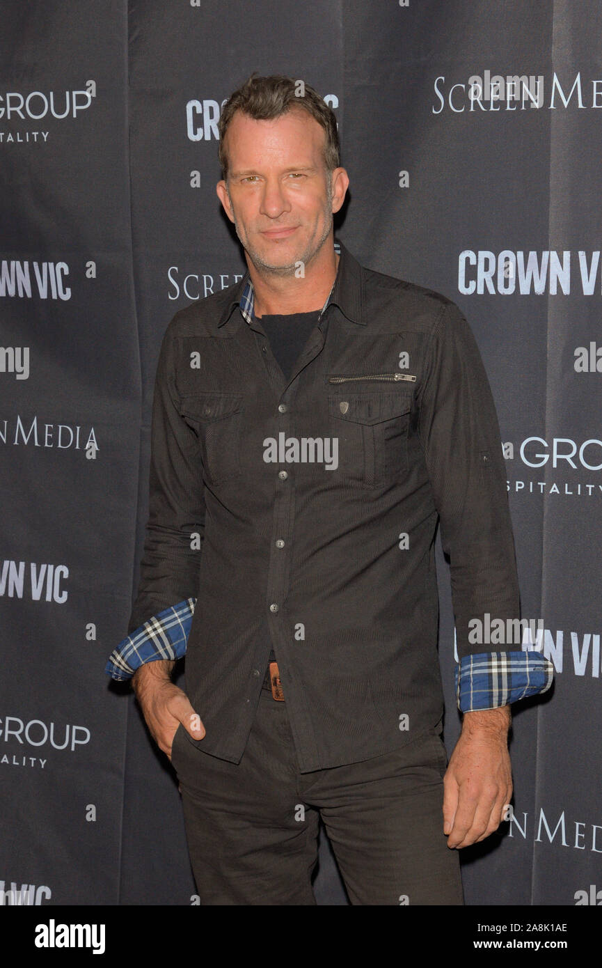 Attore Thomas Jane assiste la Crown Vic proiezione al villaggio a est il Cinema in New York City. Foto Stock