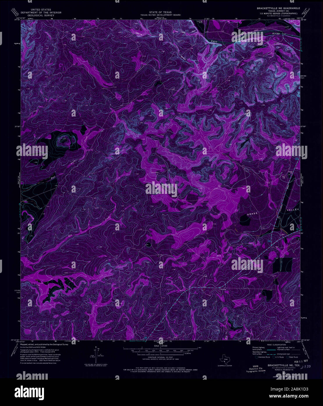 Mappa di brackettville texas immagini e fotografie stock ad alta