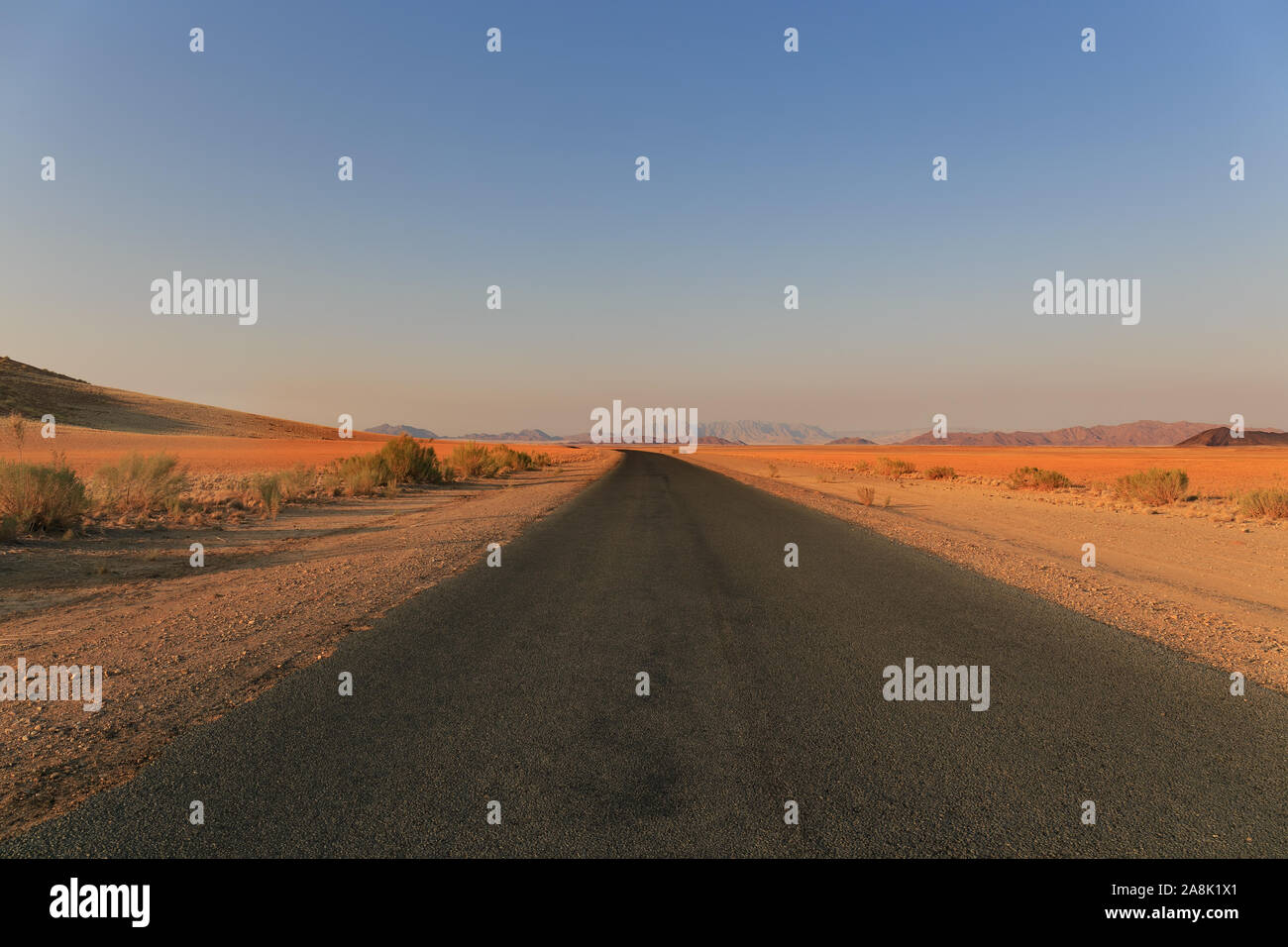 Strada in Namibia in Africa Foto Stock