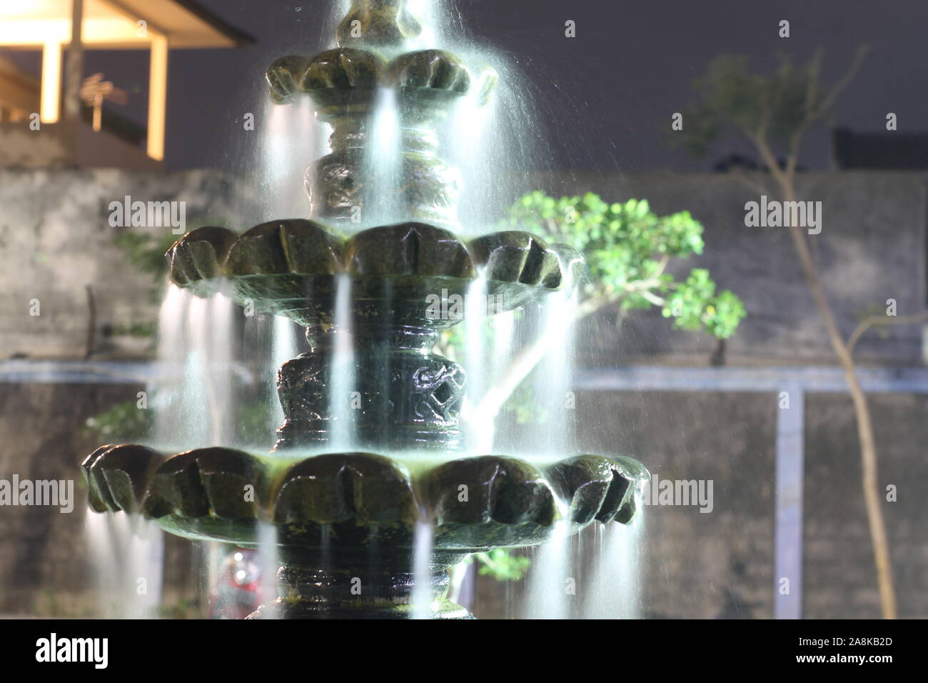Rallentare la velocità dello shutter di un flusso di acqua Foto Stock