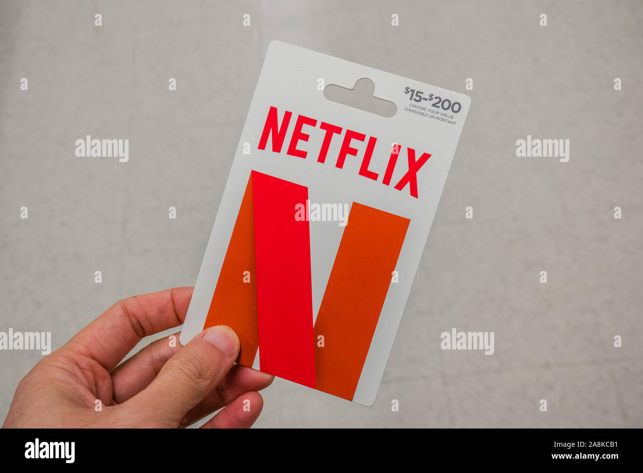 Netflix carta regalo Foto stock - Alamy
