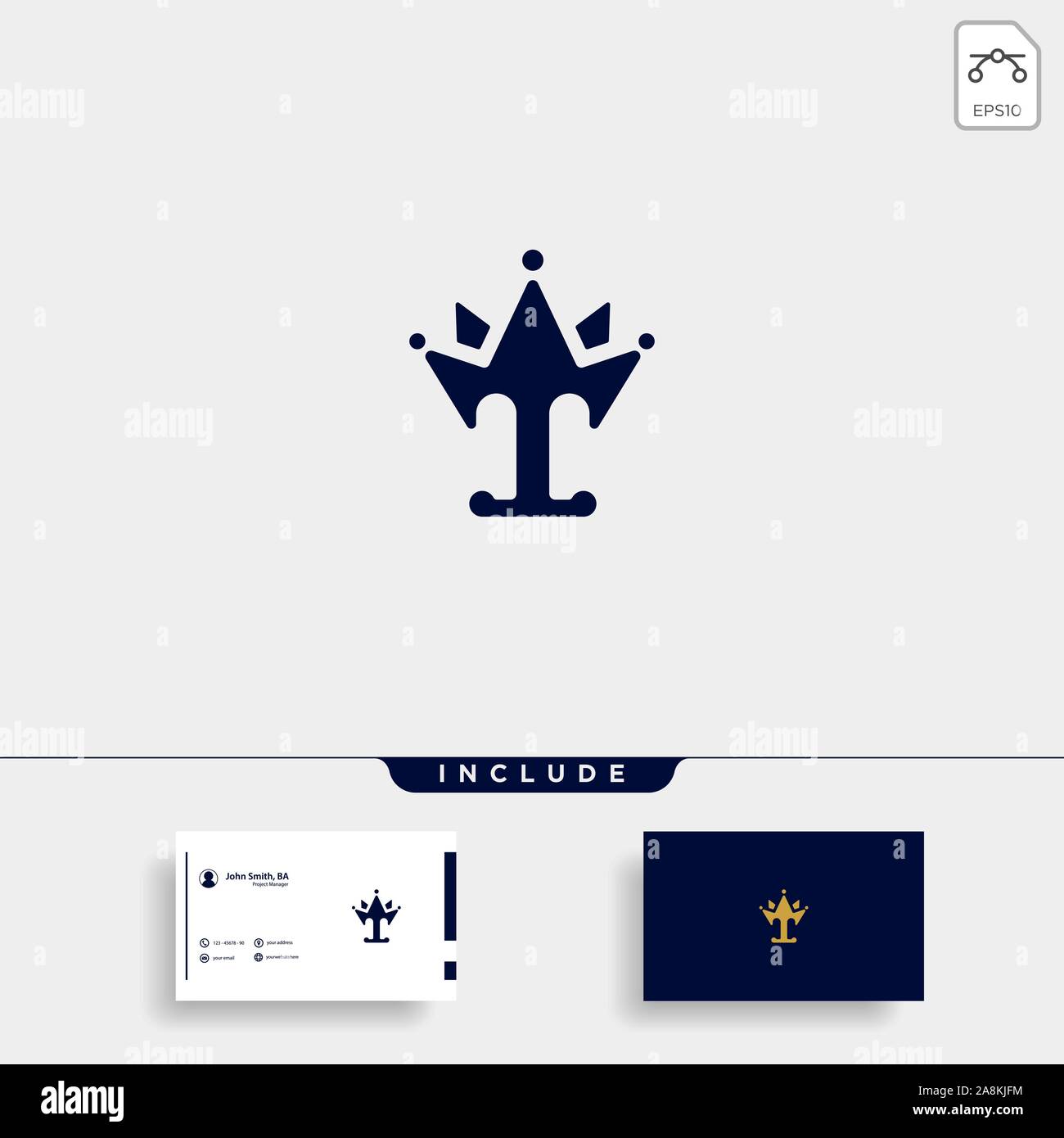 Lettera T re Modello Logo Design Vettoriali Illustrazione Vettoriale