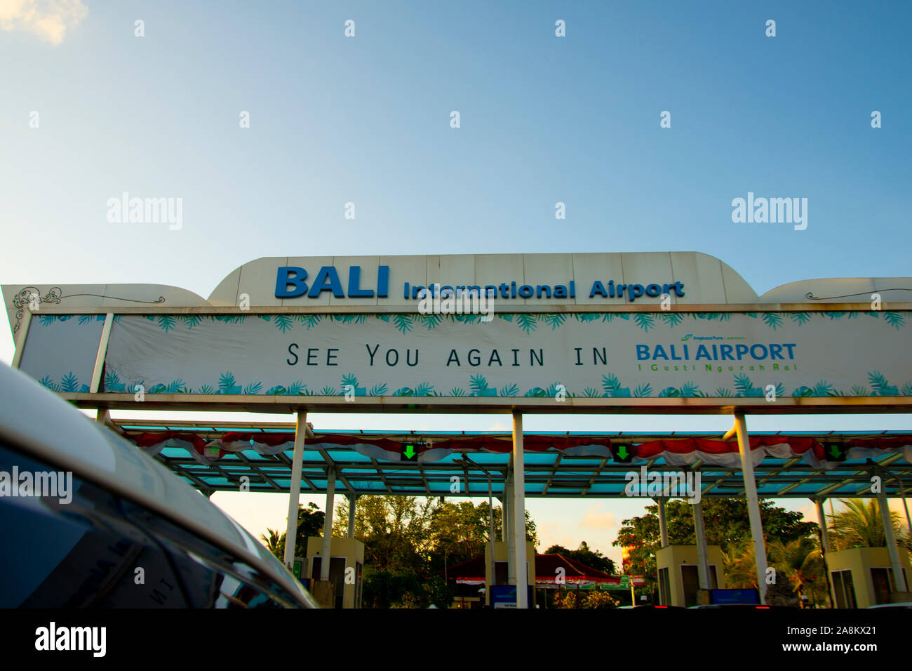 Denpasar, Indonesia - 2 Settembre 2019: Aeroporto Internazionale Ngurah Rai di Bali Foto Stock