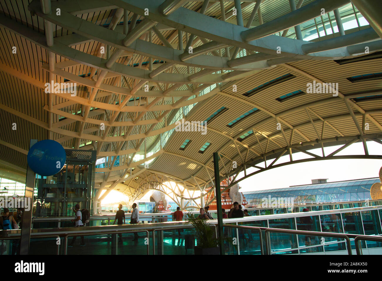 Denpasar, Indonesia - 2 Settembre 2019: Aeroporto Internazionale Ngurah Rai di Bali Foto Stock