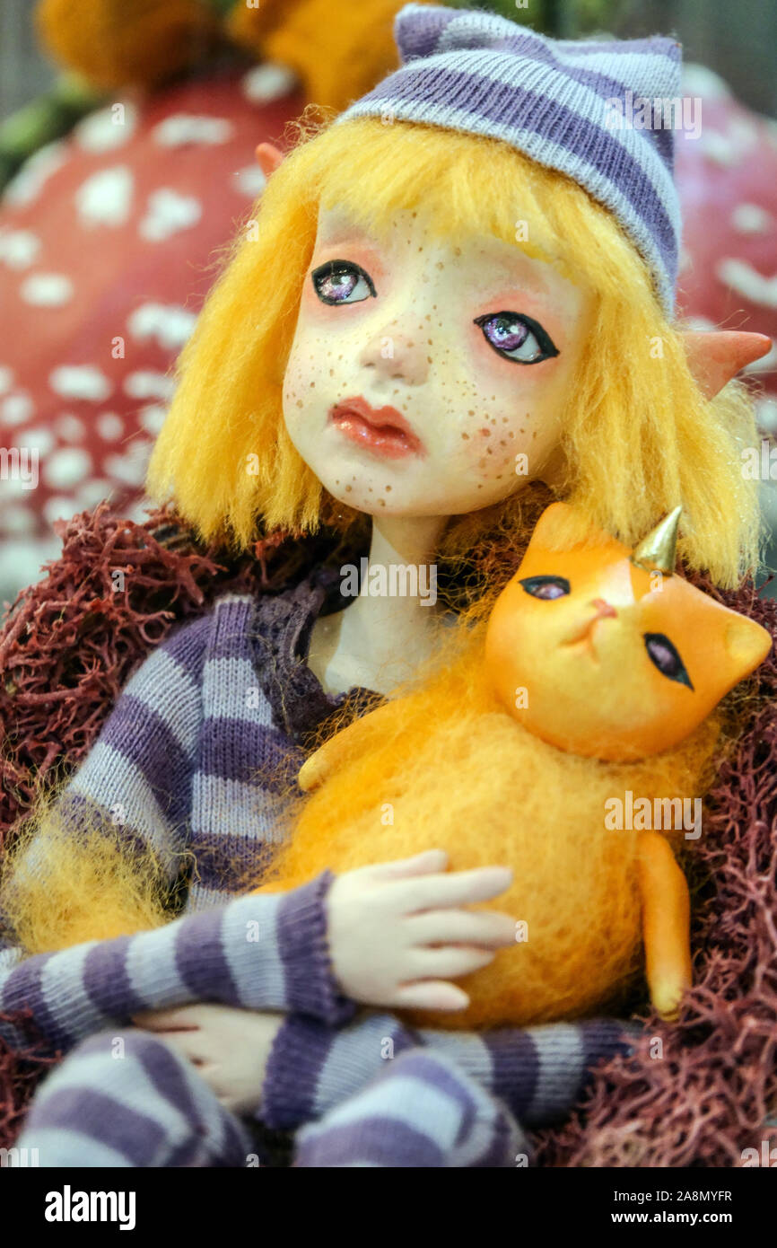 Arte bambola con sottoprodotti di origine animale Foto Stock