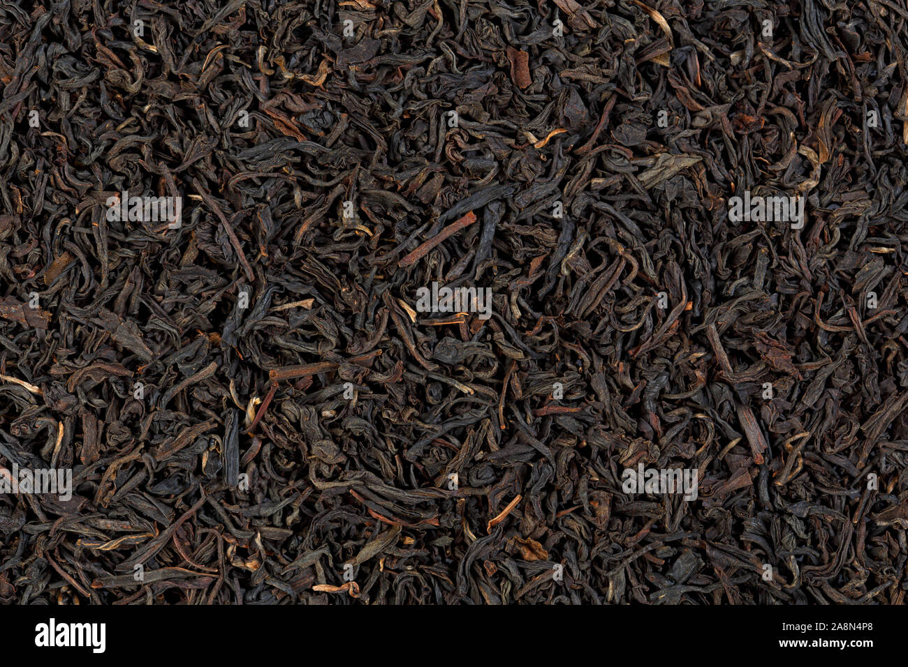 Indian tè Assam. Può essere utilizzato come sfondo. Foto Stock