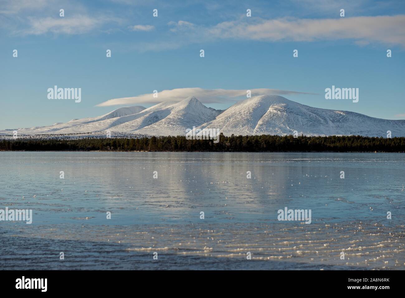 Norvegese paesaggio invernale Foto Stock