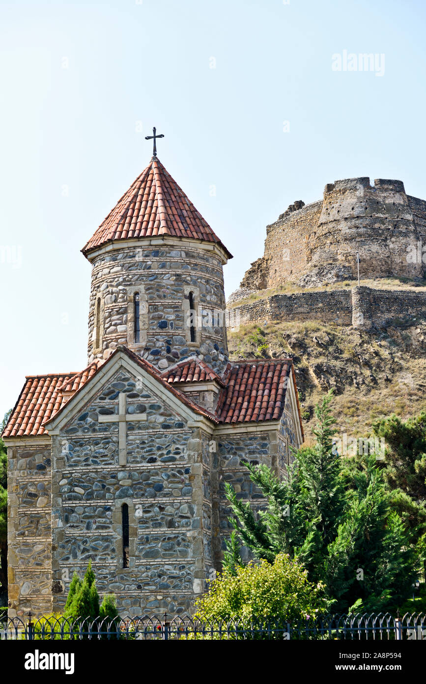 Gori fortezza e Chiesa, Georgia Foto Stock
