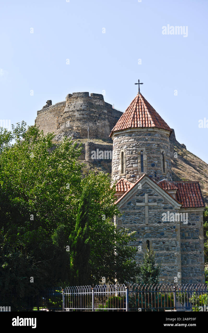 Gori fortezza e Chiesa, Georgia Foto Stock