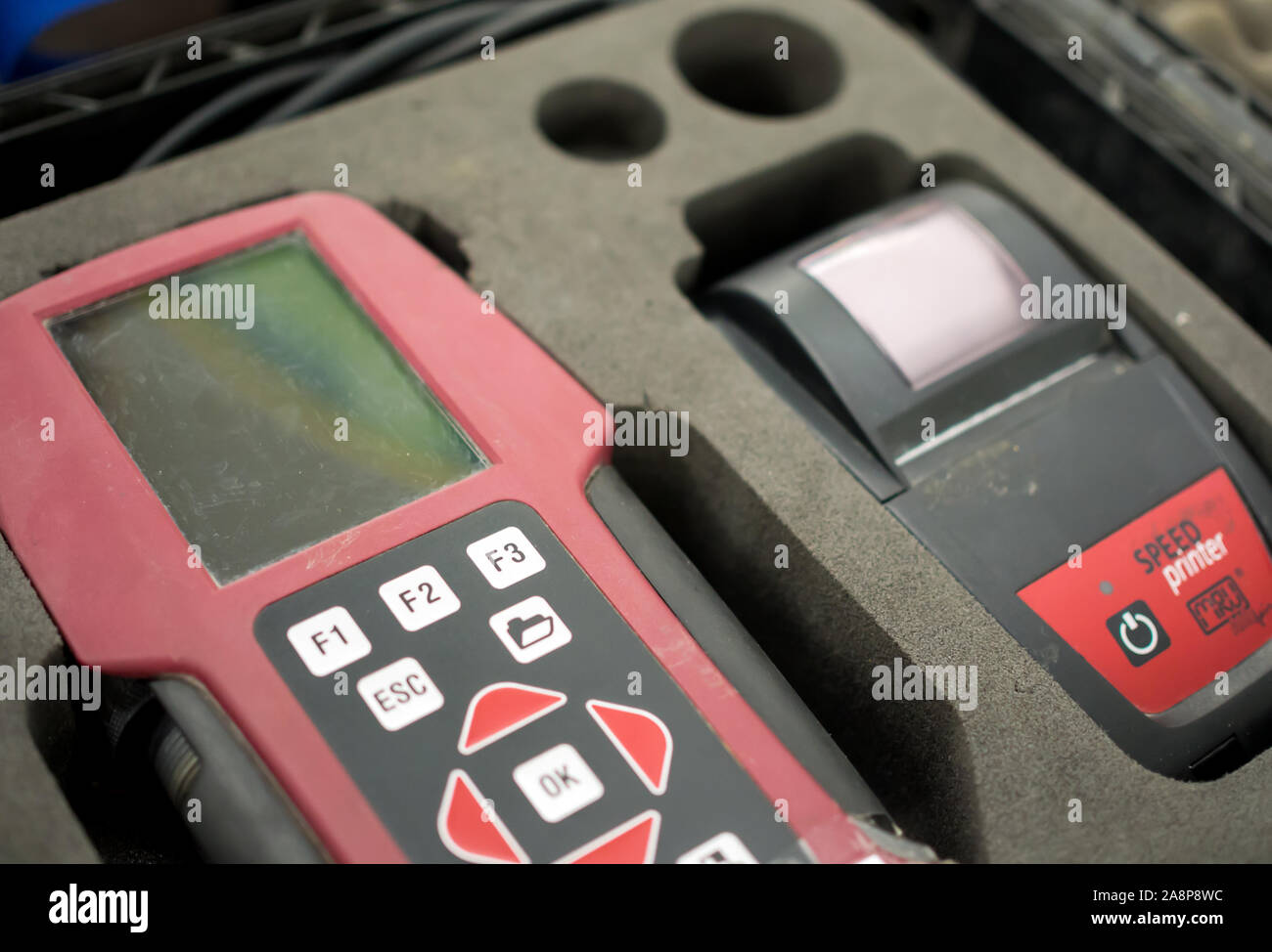 Voronezh, Russia - Giugno 05, 2019: analizzatore multicomponente "Optima' presso lo stand della mostra "Ecograd', Voronezh Foto Stock