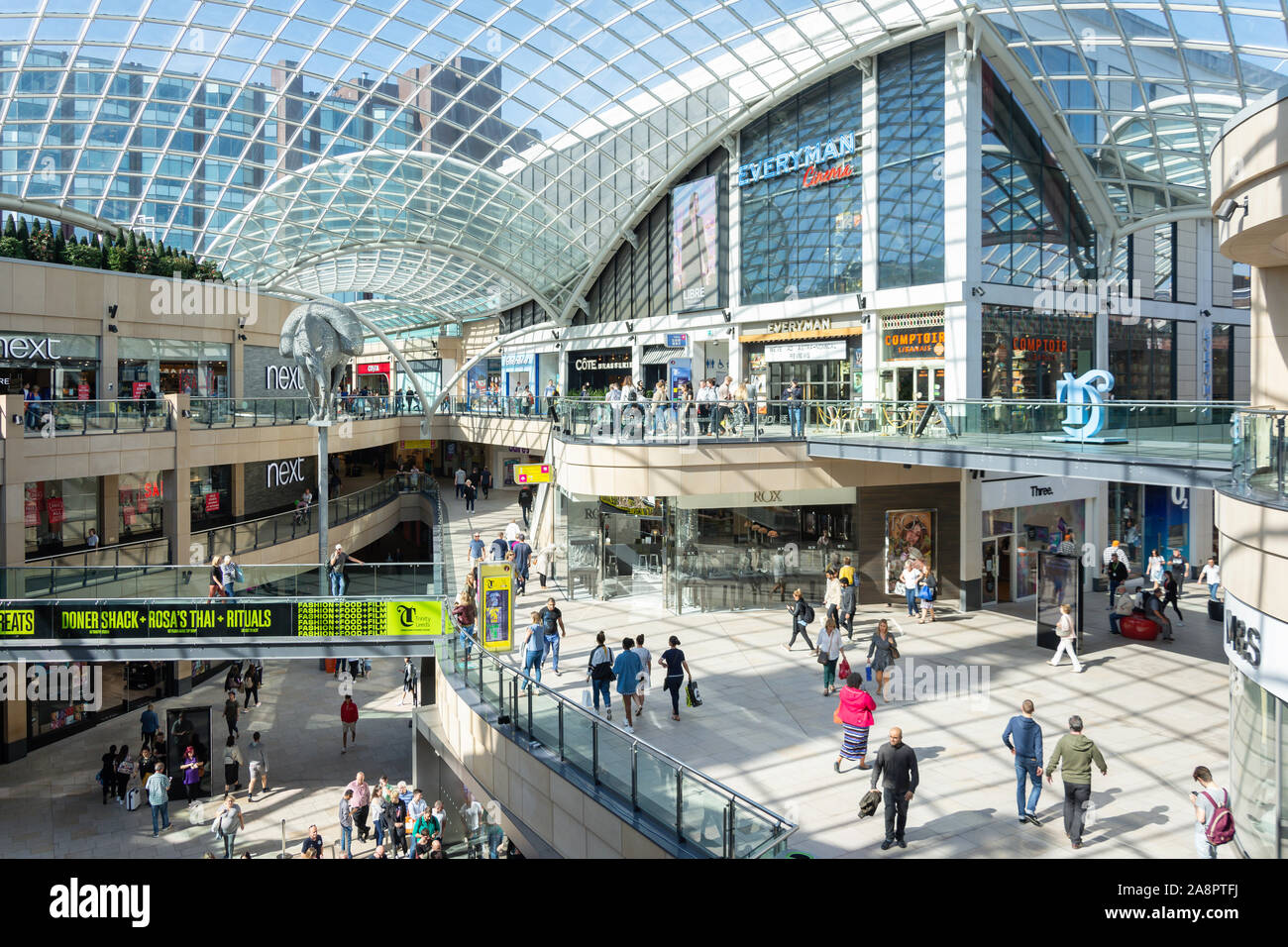 Trinità Leeds Shopping Centre, Albion Street, Leeds, West Yorkshire, Inghilterra, Regno Unito Foto Stock