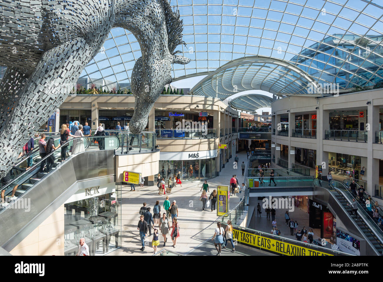 Trinità Leeds Shopping Centre, Albion Street, Leeds, West Yorkshire, Inghilterra, Regno Unito Foto Stock